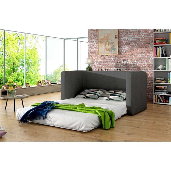 Modrá/šedá žinylková rozkládací pohovka 132 cm Neva – ELTAP-image-2