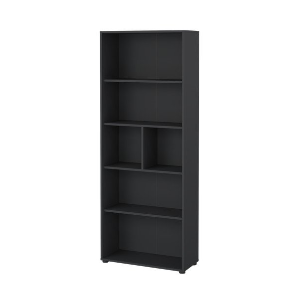 Antracitová knihovna 80x205 cm Sign – Tvilum-image-3