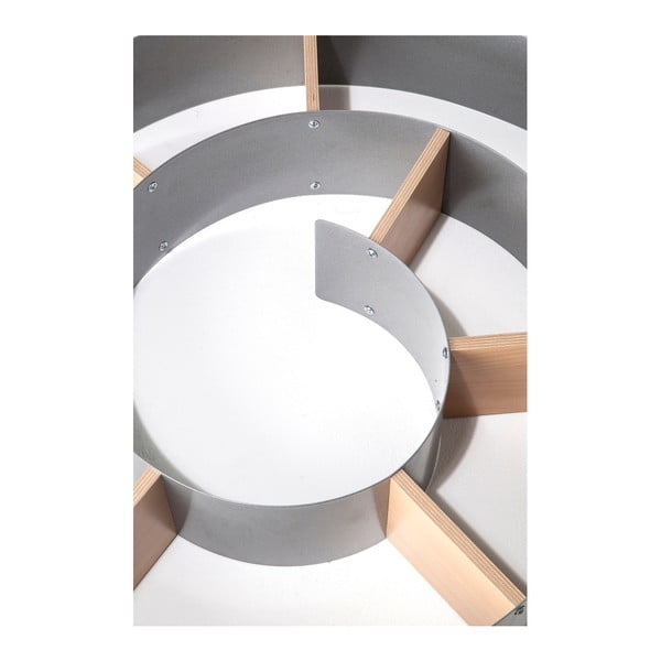 Šedá nástěnná knihovna Kare Design Snail-image-4