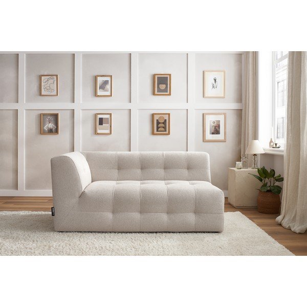 Béžový modul pohovky (levý roh) Kleber - Bobochic Paris-image-1