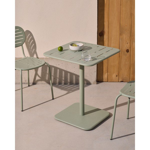 Ocelový zahradní jídelní stůl 70x70 cm Brai – Kave Home-image-1