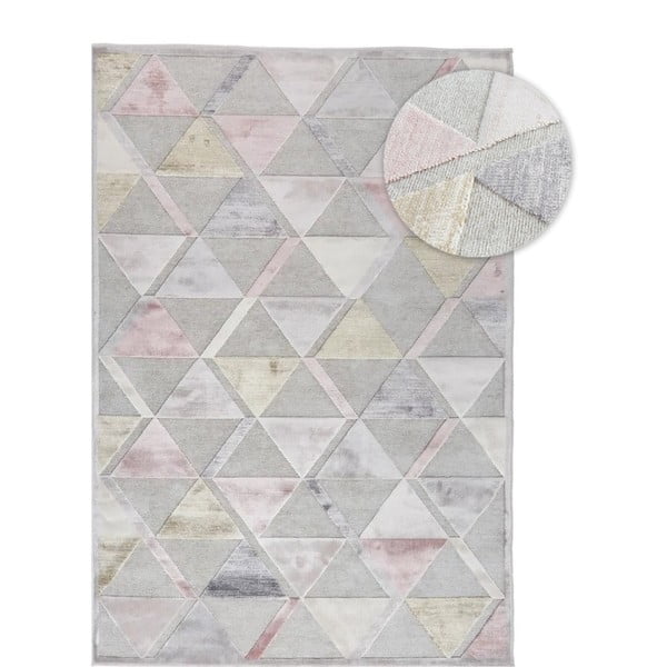 Šedý koberec Universal Margot Triangle, 60 x 110 cm