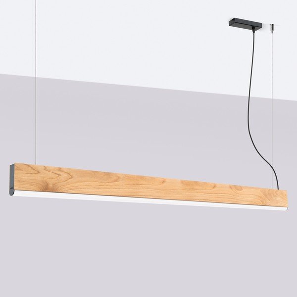 LED závěsné svítidlo z masivního dřeva v přírodní barvě LYKKE – Thoro-image-3