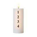 LED svíčka na baterky (výška 15 cm)  Sille Advent – Sirius