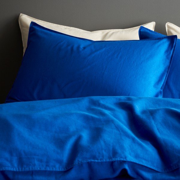 Modré prodloužené povlečení na dvoulůžko 230x220 cm Relaxed – Content by Terence Conran-image-1