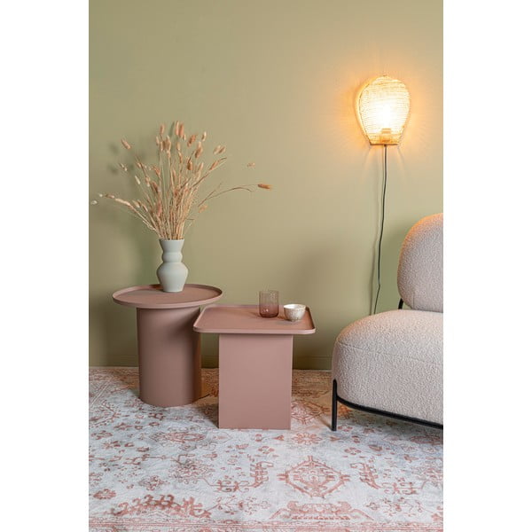 Kovový kulatý odkládací stolek ø 45,5 cm Sverre – White Label-image-2