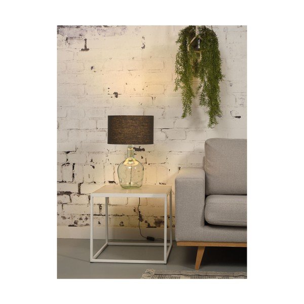 Stolní lampa s tmavě modrým stínidlem a konstrukcí z recyklovaného skla Good&Mojo Murano, ⌀ 30 cm-image-1
