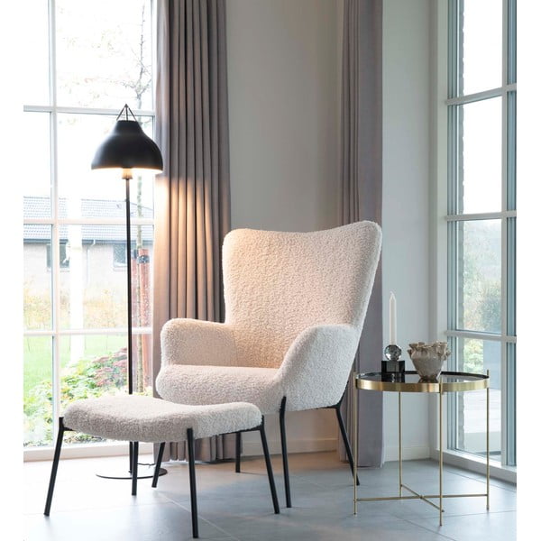 Kulatý konferenční stolek ve zlaté barvě ø 48 cm Venezia - House Nordic-image-1