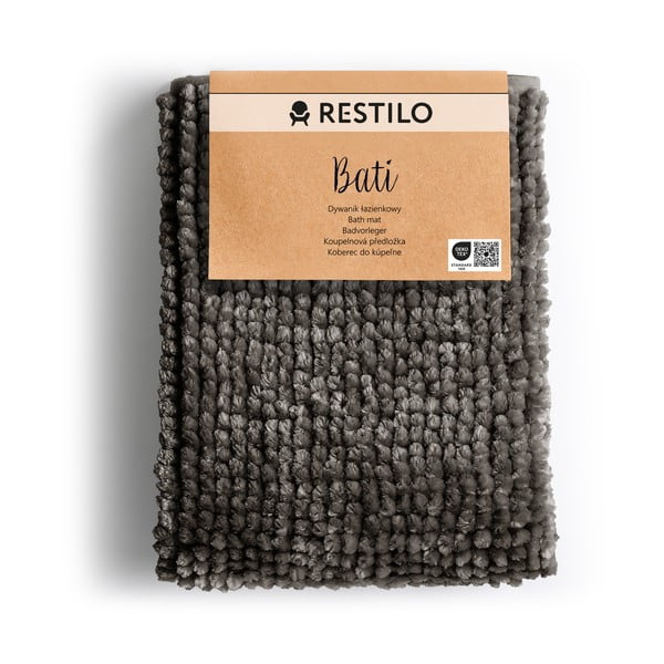 Tmavě šedá koupelnová předložka 50x70 cm Bati – Restilo