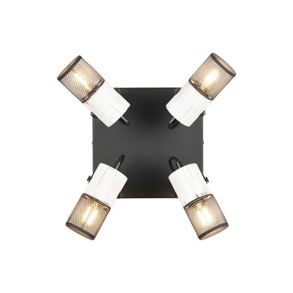 Černobílé bodové svítidlo ø 9 cm Tosh – Trio-image-2