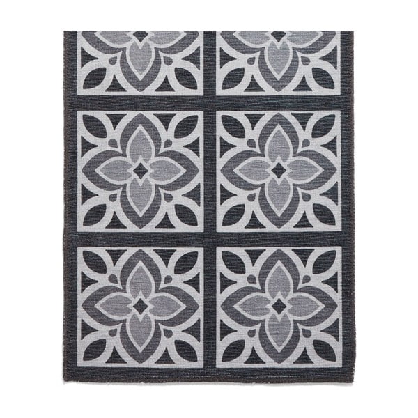 Tmavě šedý pratelný běhoun 76x230 cm Victoria Grey – Think Rugs-image-4