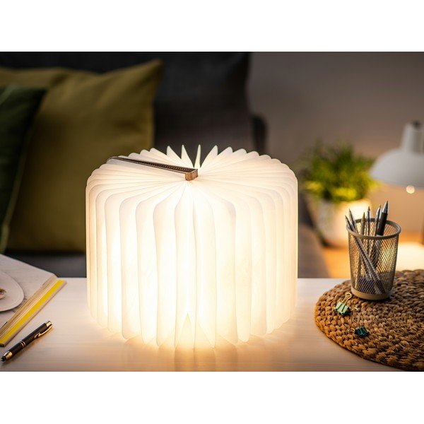 LED stolní lampa s textilním stínidlem (výška 2,5 cm) – Gingko-image-4