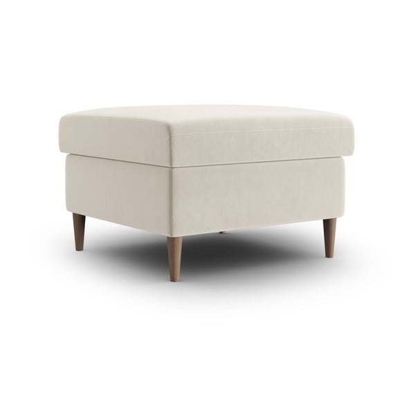 Béžová sametová podnožka Kyoto – Cosmopolitan Design-image-1