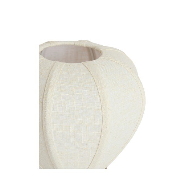 Krémová kovová stolní lampa s textilním stínidlem (výška 23,5 cm) Kyzo – Light & Living-image-3