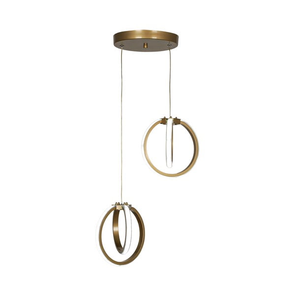 Kovové LED závěsné svítidlo v bronzové barvě ø 20 cm Sezen – Squid Lighting