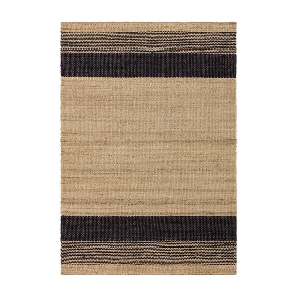 Černo-béžový oboustranný ručně tkaný jutový koberec 120x170 cm Cedar – Asiatic Carpets