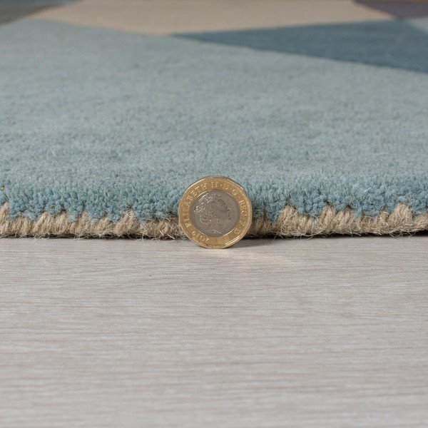 Modro-béžový vlněný koberec 230x160 cm Arlo Harper - Flair Rugs-image-2