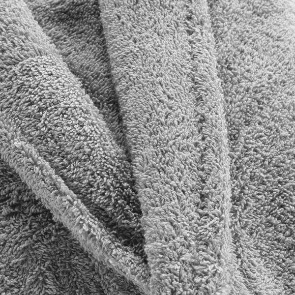 Světle šedý bavlněný župan velikost M Tendresse – douceur d'intérieur-image-2