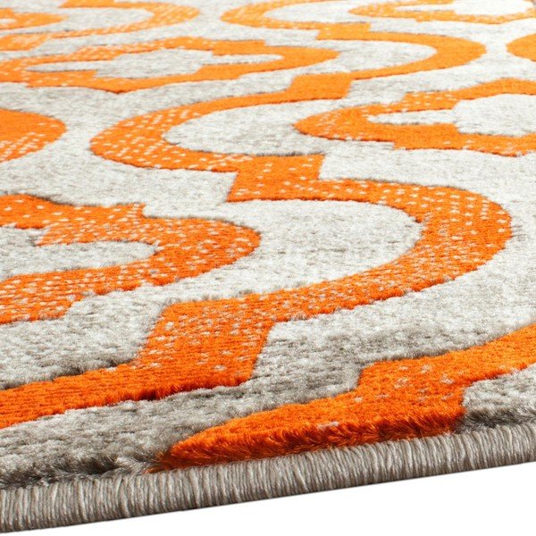 Oranžový koberec Webtappeti Evergreen, 92 x 152 cm-image-1