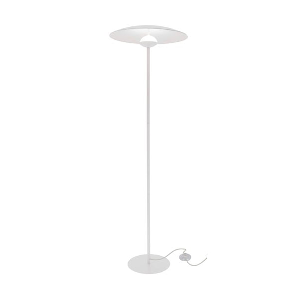Bílá LED stojací lampa s kovovým stínidlem (výška 140 cm) Lund – Candellux Lighting