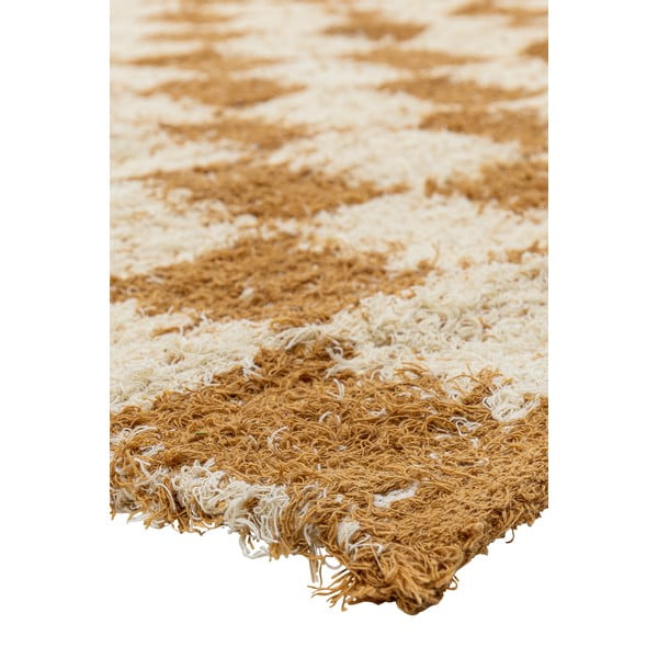 Béžový/jantarový bavlněný koberec 140x200 cm Chola – Bloomingville-image-3