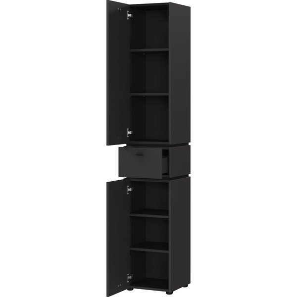 Antracitová vysoká koupelnová skříňka 34x189 cm Modesto – Germania-image-2