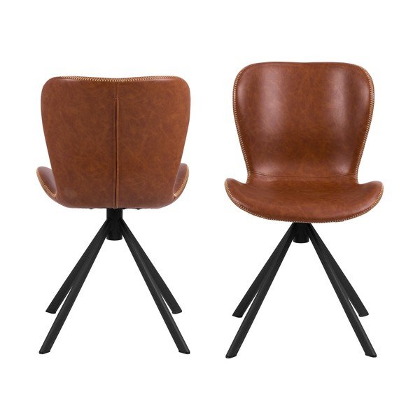 Koňakově hnědá jídelní židle Batilda – Actona-image-4