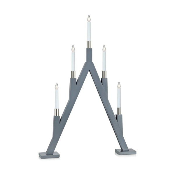 Šedá světelná dekorace s vánočním motivem Bjurfors – Markslöjd