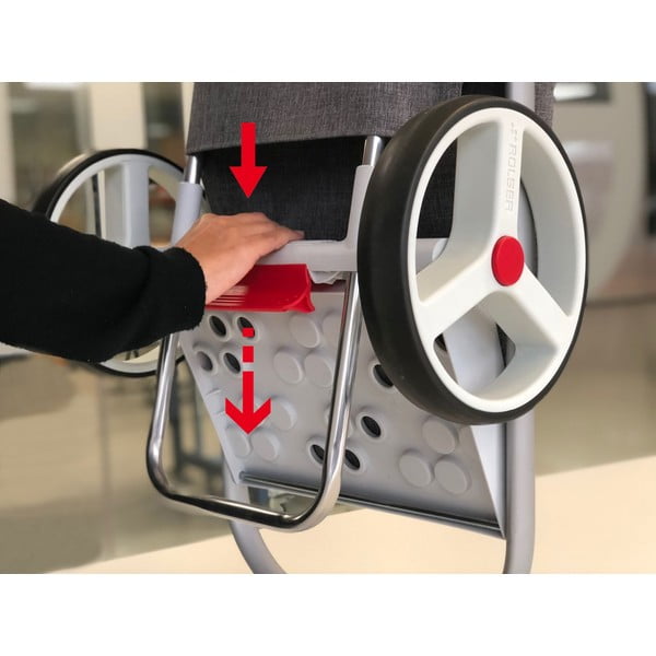 Nákupní taška na kolečkách 53 l Com Tweed Polar Black Tube – Rolser-image-3