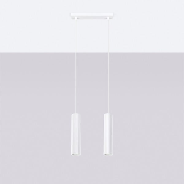 Bílé závěsné svítidlo Gleam – Sollux-image-3