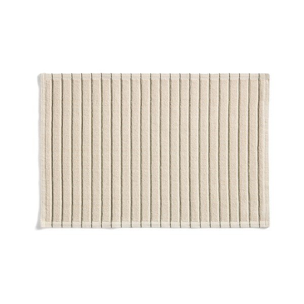 Zelená/béžová textilní koupelnová předložka 50x80 cm Merade – Kave Home
