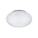 Bílé stropní LED svítidlo Reality Putz, průměr 40 cm