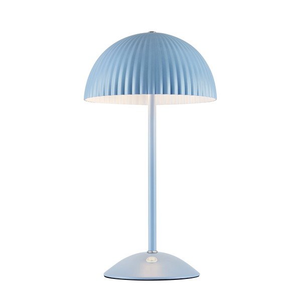 Modrá kovová stolní lampa s kovovým stínidlem (výška 33,5 cm) Zin – Markslöjd