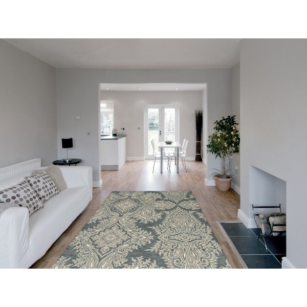 Šedý vlněný koberec 170x240 cm Jolene graphite – Agnella-image-1