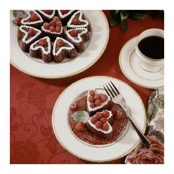 Forma na 6 mini bábovek ve tvaru srdce v měděné barvě Nordic Ware Valentine, 500 ml-image-1