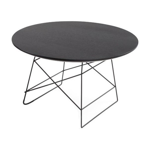 Černý konferenční stolek Innovation Grids Medium, ø 45 cm