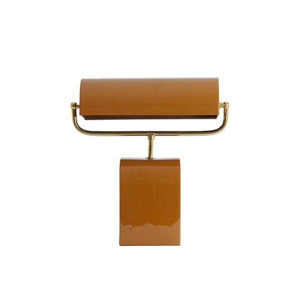 Oranžová kovová stolní lampa (výška 38 cm) Cardona – Light & Living-image-3
