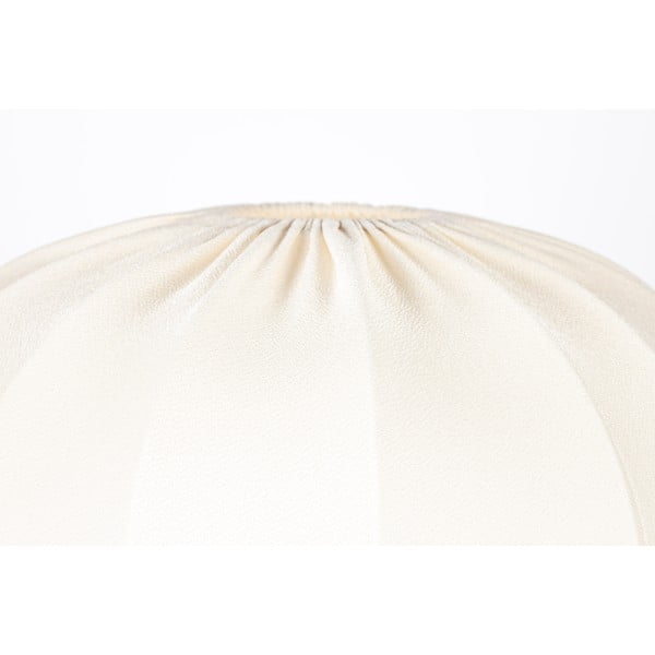 Bílá stojací lampa s textilním stínidlem (výška 160 cm) Shem – White Label-image-3