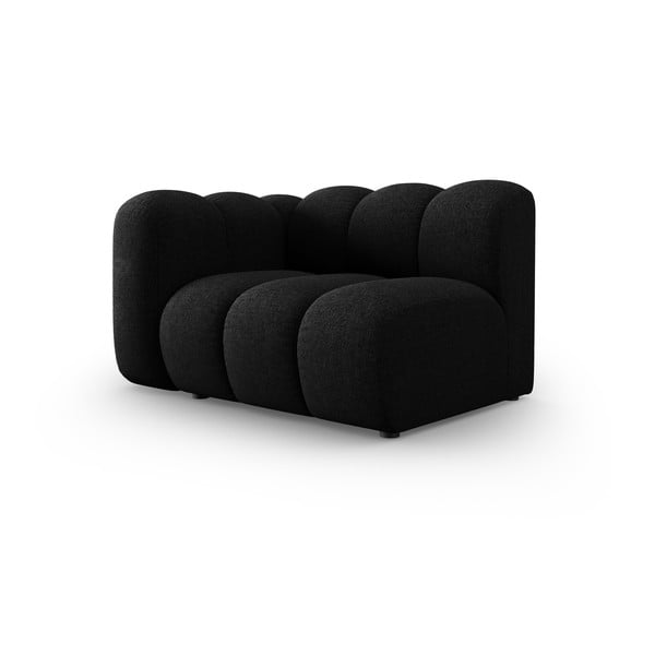 Černoantracitový modul pohovky (levý roh) Lupine – Micadoni Home-image-1