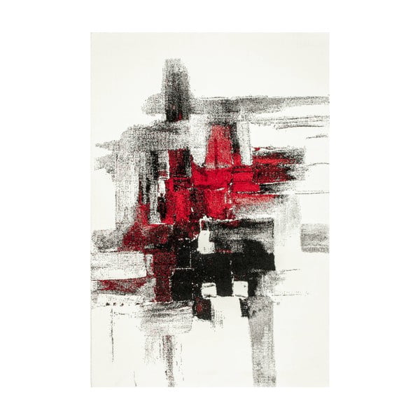 Koberec Farbles Black/Red, 200 x 290 cm