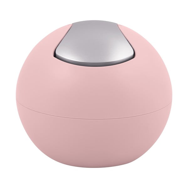 Růžový plastový odpadkový koš 1 l   Bowl Matt – Spirella