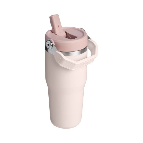 Světle růžová termoska z nerezové oceli 410 ml IceFlow™ Flip Straw 2.0 Tumbler Rose Quartz – Stanley-image-2