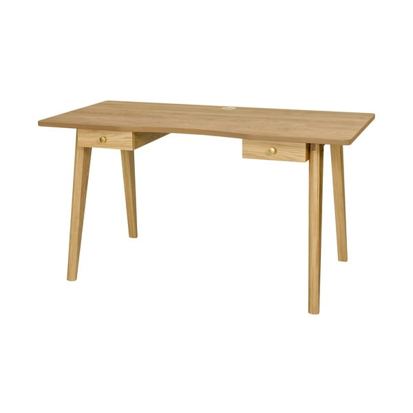 Pracovní stůl v dekoru dubu 70x140 cm Nice – Woodman-image-2