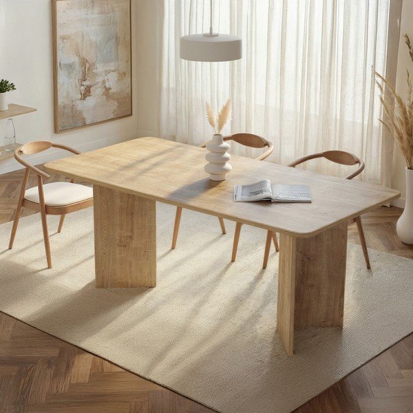 Jídelní stůl v dekoru dubu 90x180 cm Linza – Kalune Design-image-2