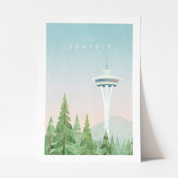 Plakát Travelposter Seattle, 50 x 70 cm