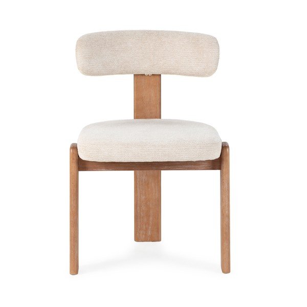 Krémové čalouněné jídelní židle v sadě 2 ks Nadia – MOME