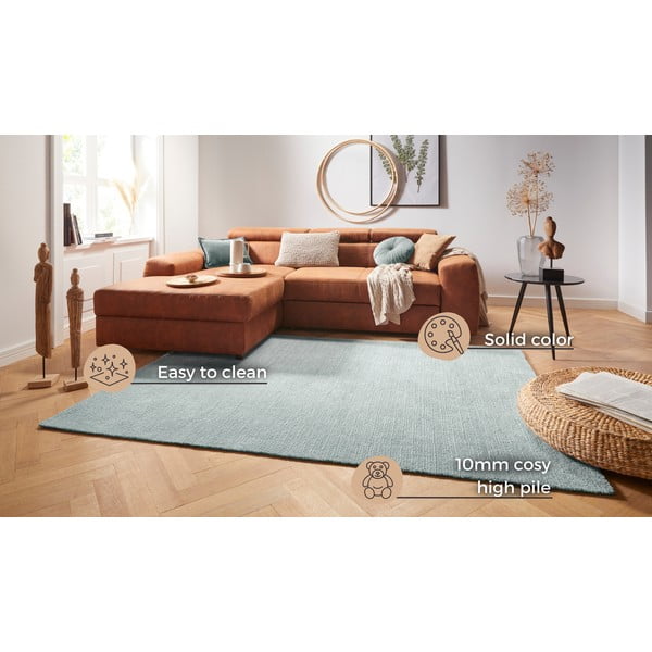 Světle modrý koberec Mint Rugs Supersoft, 120 x 170 cm-image-4