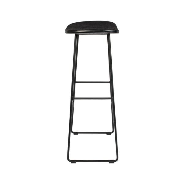 Černá barová stolička z teakového dřeva (výška sedáku 76 cm) Tangle – White Label-image-3