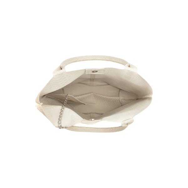 Béžová kožená kabelka shopper Renata Corsi Lola-image-3