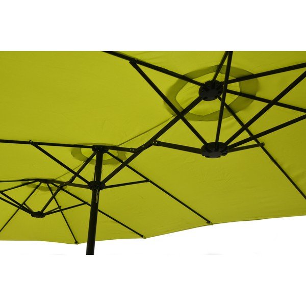 Zelený slunečník 456x270 cm Double - Rojaplast-image-1